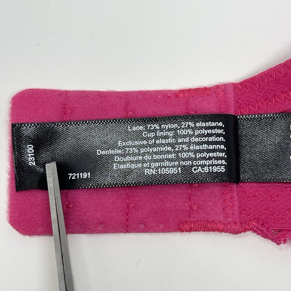 Natori Convertible Bra 32DD Blush Lace Cherry Blossom Plunge Underwire MSRP $76 - Picture 11 of 13